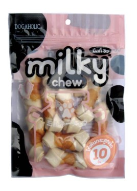 Rena Milky Chew Chicken Bone Style Dog Treat - 10 Pieces
